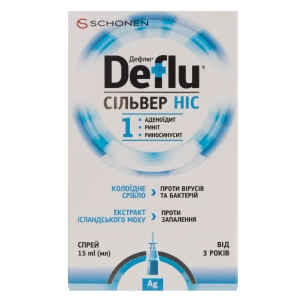 Дефлю Сільвер ніс спрей 15 мл