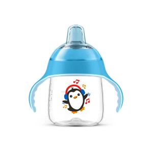 Чашка непроливайка с ручками Philips AVENT 747/02 голубая 260 мл