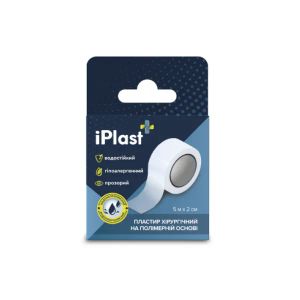Пластырь Iplast хирургический 5 м х 2 см на полимерной основе