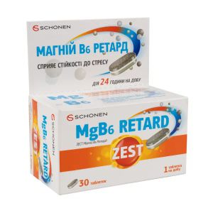 Зест Магній B6 ретард таблетки №30