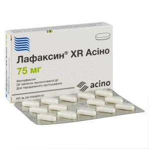 Лафаксин XR таблетки 75 мг N28