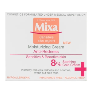 Крем Mixa зволожуючий для чутливої шкіри обличчя проти почервоніння 50 мл