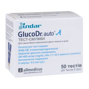 Тест полоски GlucoDr №50
