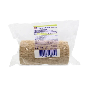 Бинт медицинский NorDic когезивный фиксирующий эластичный 10 см х 4,5 м