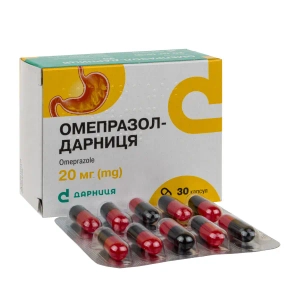 Омепразол-Дарниця капсули 0,02 №30