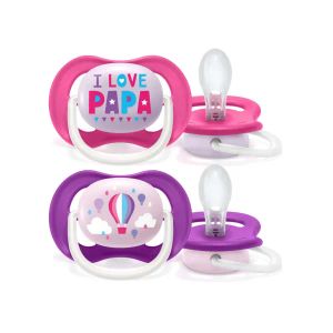 Пустышка Philips Avent 080/04 ортодонтическая 6-18 мес для девочек №2