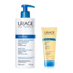Набор Uriage Xemose бальзам-масло 500 мл + очищающее масло 200 мл