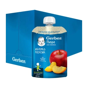 Пюре Gerber яблоко, персик 150 г