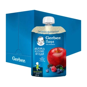 Пюре Gerber яблоко, лесные ягоды 150 г