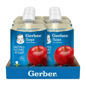 Пюре Gerber яблоко, лесные ягоды 150 г