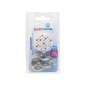 Прищепка с цепочкой для пустышки Baby-Nova 34133-2