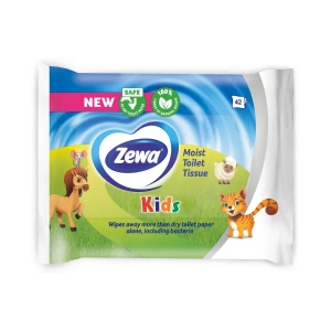 Туалетная бумага Zewa Kids влажная №42