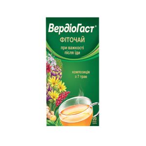 Вердіогаст фіточай фільтр-пакет 1,5 г №20