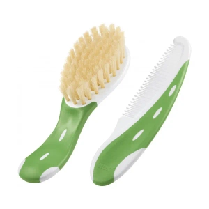 Гребінець та щітка Nuk 10256383 зелена