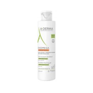 Гель-эмолиент A-Derma Exomega Control Emollient по уходу за атопичной кожей 200 мл