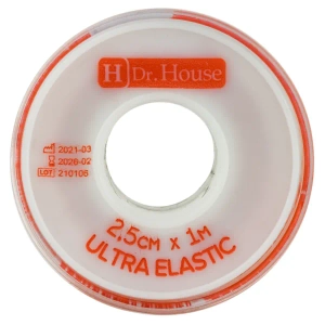 Пластырь медицинский H Dr. House Ultra Elastic на тканевой эластичной основе 2,5 см х 1 м №1