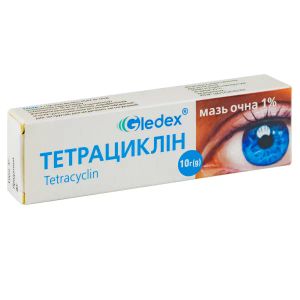 Тетрациклин глазная мазь 1% 10 г