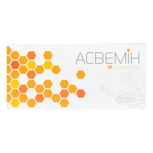 Асвемін супозиторії №10