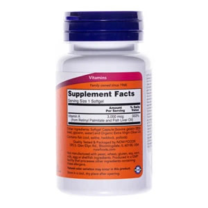 НОВ NOW ВИТАМИН А 10000 МЕ КАПС.№100  3300