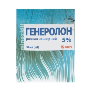 Генеролон (миноксидил) раствор 5% 60 мл