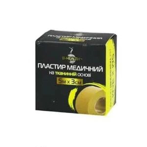 Пластырь медицинский B-Heаlth 5мх2см на тканевой основе катушка