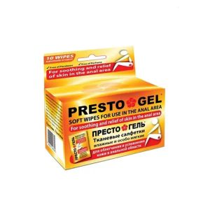 Влажные мягкие салфетки Presto Gel №10