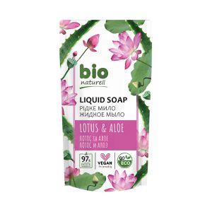 Жидкое мыло Bio Naturell лотос и алоэ дой-пак 460 мл