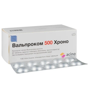 Вальпроком хроно таблетки 500 мг №60