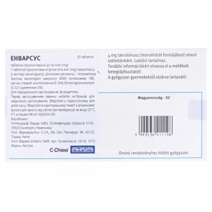 Энварсус таблетки пролонгированного действия 4 мг №30