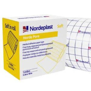 ПЛАСТЫРЬ NORDEPLAST СОФТ НЕТКАНЫЙ 5 СМ Х 10 М РУЛОН 0326