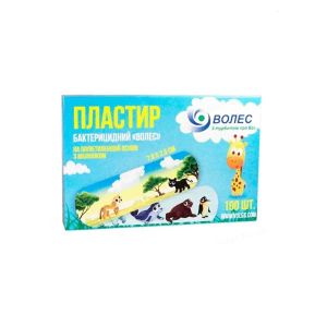 Пластырь бактерицидный Волес 5,5 х 1,9 детский с рисунком №1