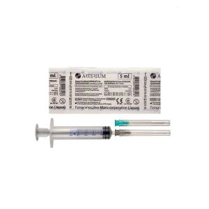 Шприц трехкомпонентный Arterium с иглой 22G 5 мл