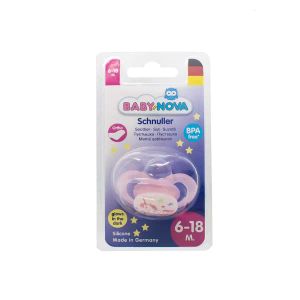 Пустушка Baby-Nova 27251-1 силіконова розмір 2 для дівчинки №2