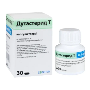 Дутастерид Т 0,5мг/0,4мг капсулы №30