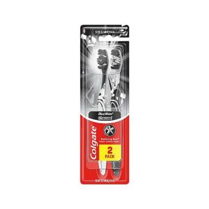 Зубна щітка Colgate Max White Charcoal чорна відбілювальна м'яка №2