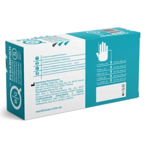 Рукавички медичні BigQ нестерильні латексні без пудри розмір S №100 (50 пар)