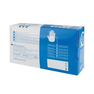 Рукавички медичні BigQ нестерильні латексні з пудрою розмір L №100 (50 пар)