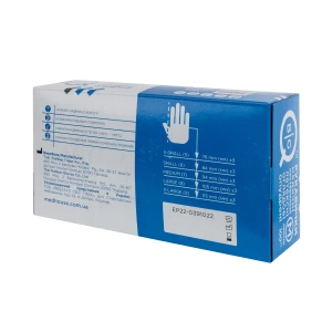 Рукавички медичні BigQ нестерильні латексні з пудрою розмір М №100 (50 пар)