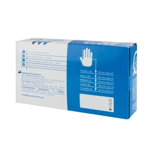 Перчатки медицинские BigQ нестерильные латексные с пудрой размер S, 50 пар (100 шт)