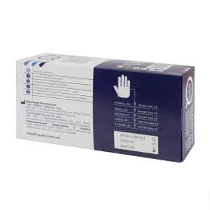 Перчатки медицинские смотровые BigQ нестерильные нитриловые без пудры размер М №100 (50 пар)