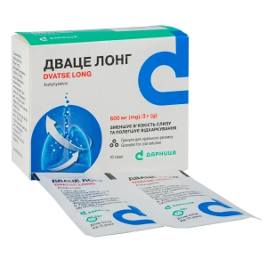 Дваце лонг гранулы для орального раствора 600 мг саше 3 г №10