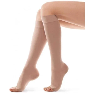 Гольфы компрессионные Tiana с открытым носком 2 класс компрессии 340 den бежевые размер 3