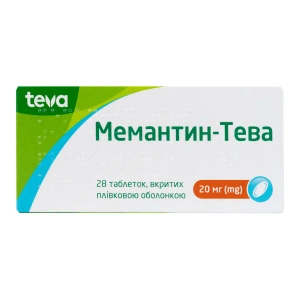 Мемантин таблетки 20 мг №28