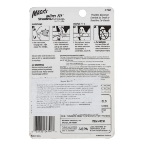 Беруші MACK'S Slim Fit зі вспіненого пенопропілену з контейнером 7 пар