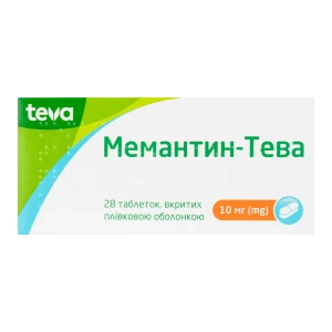 Мемантин таблетки 10 мг №28