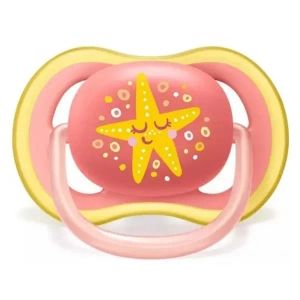 Пустушка Philips Avent 085/04 Ultra Air силіконова ортодонтична 6-18 місяців для дівчаток №2