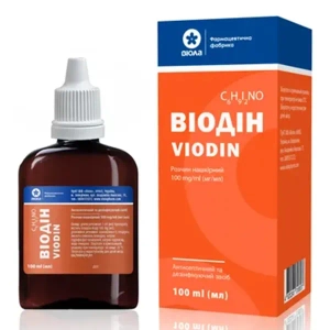 Виодин раствор накожный 100 мг/мл 100 мл №1