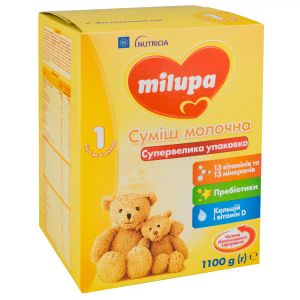 Суміш молочна суха Milupa 1 з 0 до 6 місяців 1100 г