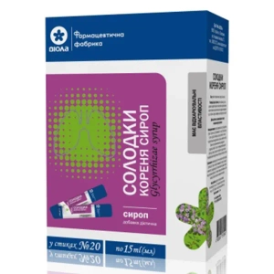 СОЛОДКОВОГО КОРНЯ СИРОП 15МЛ СТИК №20