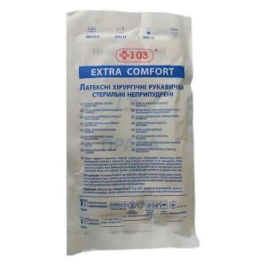 ПЕРЧАТКИ МЕД. ХИР.СТЕР.ЛАТ +103 COMFORT(Р.7,5)БЕЗ ПУДР ПАРА